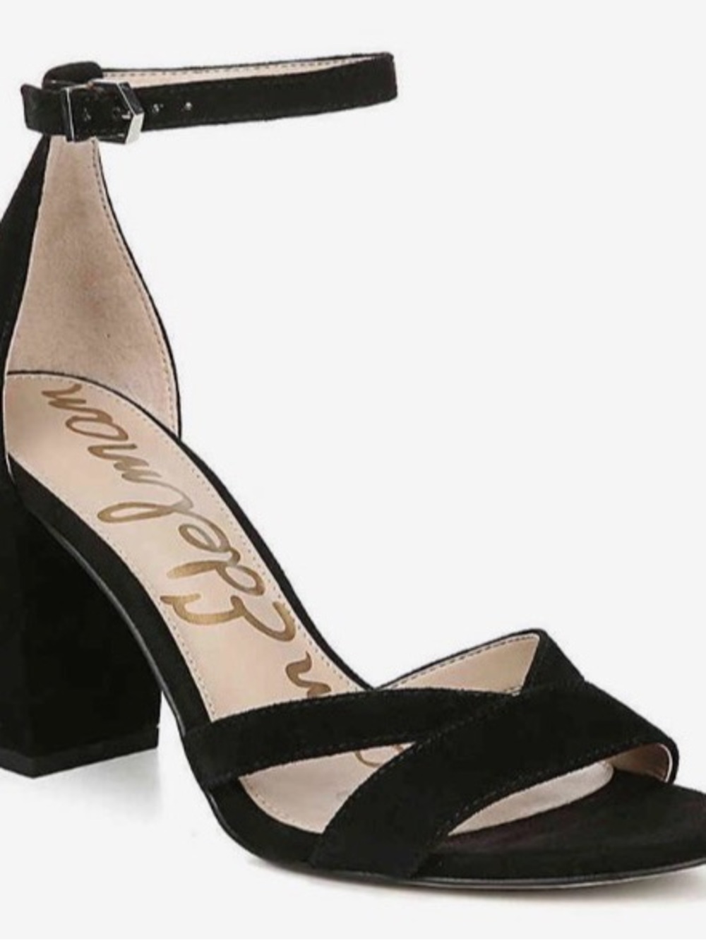 Sam Edelman Omar Black Suede Sandals